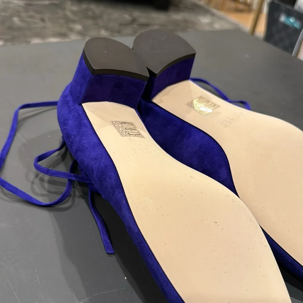 NWT J.Crew Brilliant Purple Lace Up Shoes - size 10 - Picture 4 of 6